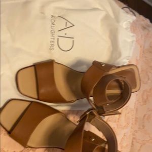 Beautiful healed leather sandals